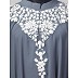 Designer embroidery Irani Kaftan - Grey